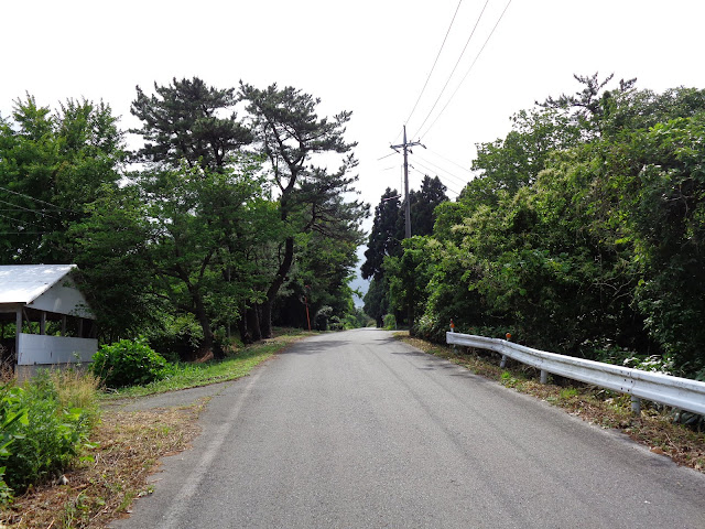 鳥取県道277号線豊房名和線の町はずれで引き返しました