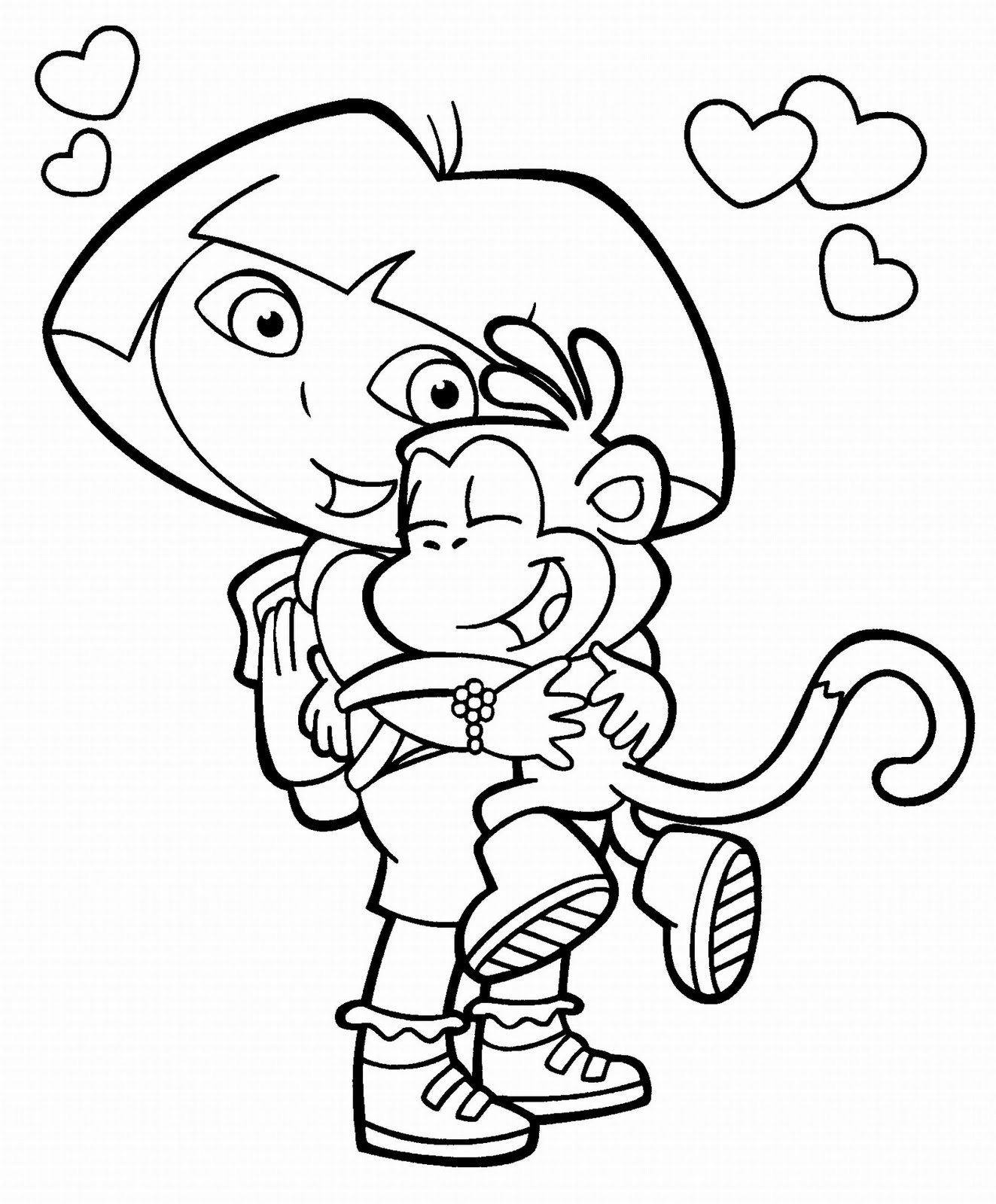 Dora Printable Coloring Pages 8