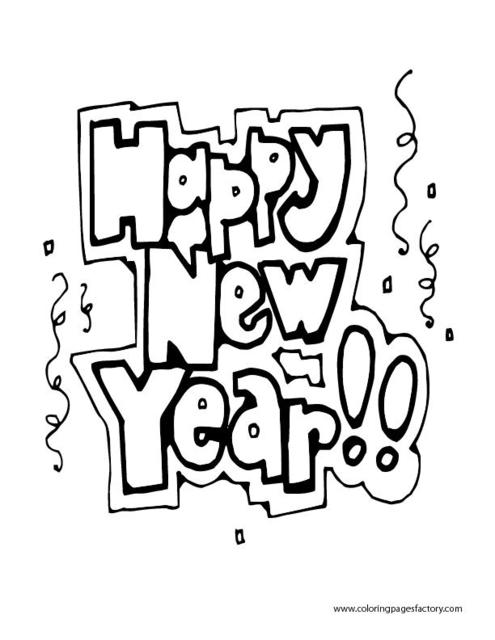 Free Happy New Year 2011 Coloring Pages Pictures. title=