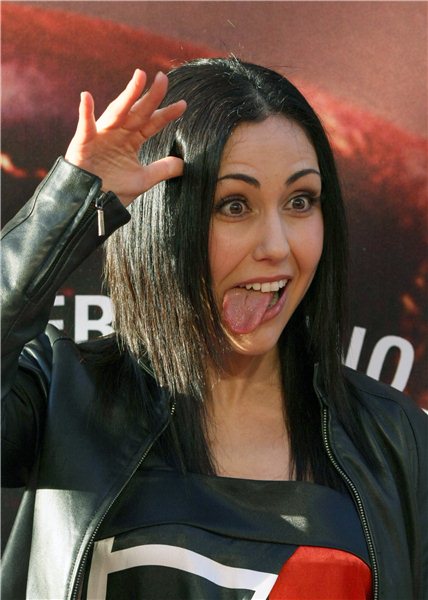 celebrity stick tongue out