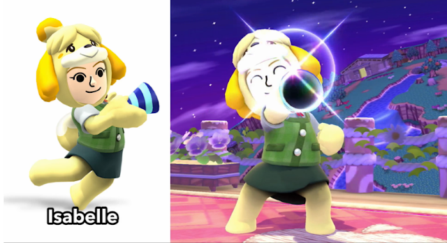 Isabelle Animal Crossing Super Smash Bros. Mii Fighter Gunner costume