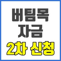 소상공인 버팀목자금 2차 신청방법