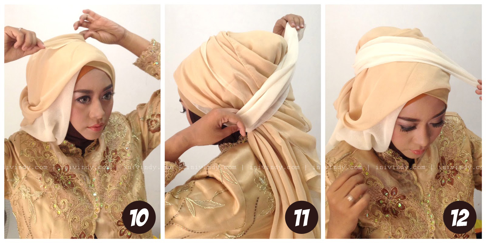 29 Gambarnya Tutorial Hijab Pesta Ibu Ibu 2017 Tutorial Hijab