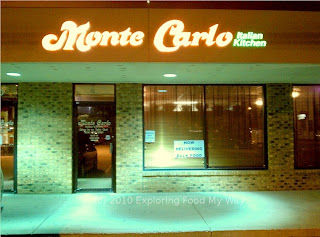 Storefront of Monte Carlo Italian Kitchen