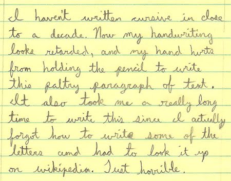 The Case for Cursive