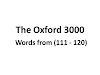 The Oxford 3000 with Meaning and Examples. Words from (111 -120)