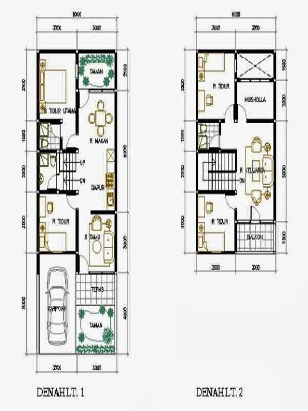 Image 1001 Contoh Desain Denah Rumah Minimalis Type 36 