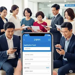 모바일로 신청하는 민생지원금 예시화면