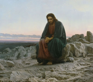 Іван Крамской "Христос у пустелі"