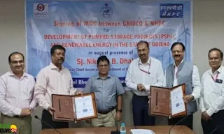 NHPC and Grid Corporation of Odisha (GRIDCO) Signed  a MoU