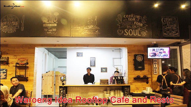 Waroeng Idea, Rooftop Cafe and Resto di Ideas Hotel Bandung