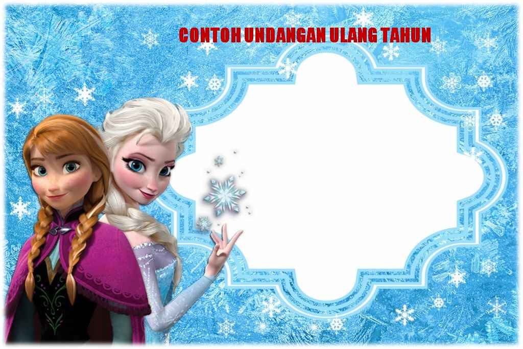 Undangan Ulang  Tahun  Anak Frozen  Kata Kata Mutiara