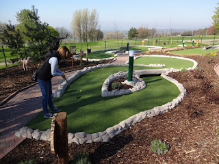 Adventure Golf course at Haigh Woodland Park in Wigan