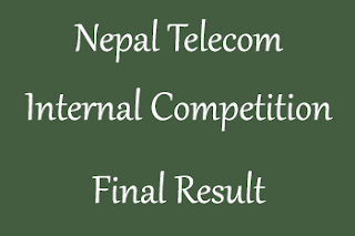 NTC Final Result Internal Competition