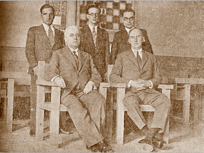 Equipo español antes de su salida para la Olimpiada de Ajedrez de Praga 1931