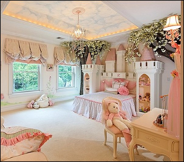 castle theme beds - Pumpkin Bed - fairy princess theme bedroom ideas ...