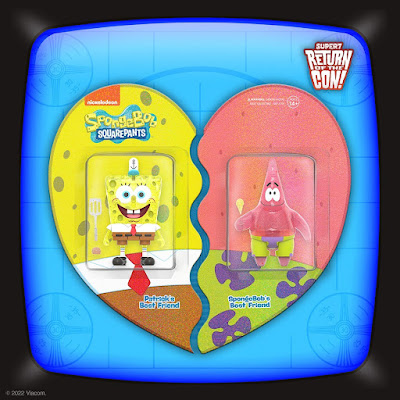 San Diego Comic-Con 2022 Exclusive SpongeBob SquarePants ReAction Figure BFF 2 Pack by Super7