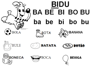 Lista de palavras BA-BE-BI-BO-BU png