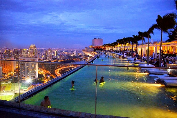 Infinite Pool in Hotel Marina Bay Sands, Singapore
