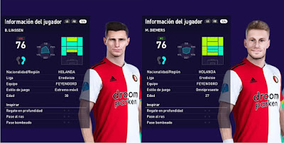 PES 2021 Faces Bryan Linssen & Mark Diemers by Francisco1507