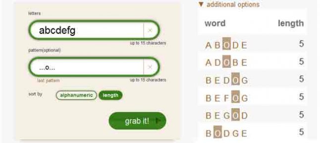 O Letter Sorting Make Words From