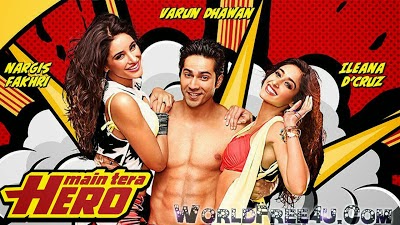 Poster Of Hindi Movie Main Tera Hero (2014) Free Download Full New Hindi Movie Watch Online At worldfree4u.com