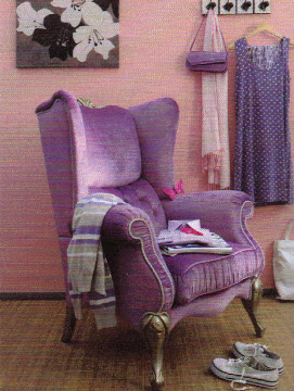 dormitorio color morado