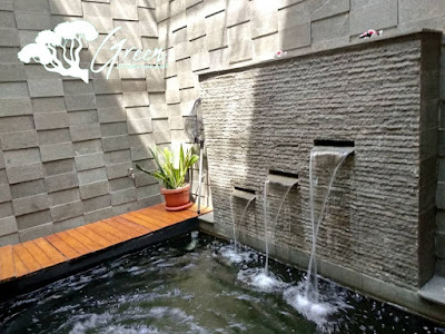 Jasa Tukang Kolam Koi Landak - Jasa Pembuatan Kolam Minimalis Waterwall di Landak