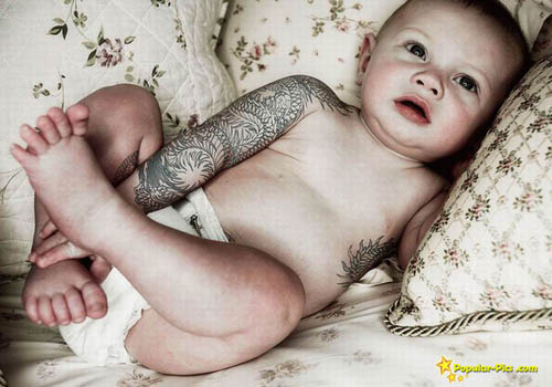  Tat but if it realthe child I think is too young tattoos on children