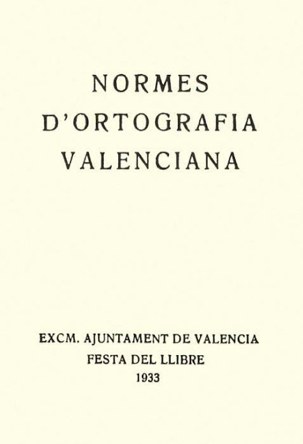 Normes de Castelló, 1933, ortografia valencià