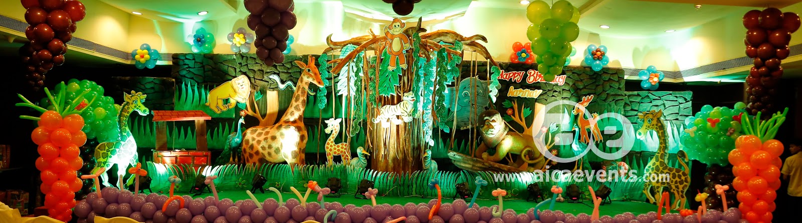 aicaevents Jungle  Theme  Birthday  party  Decorations 