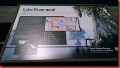 Lake Drummond Sign