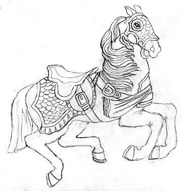 Carousel Coloring Page