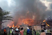 Kebakaran daerah Kuto, 15 Rumah dilalap jago merah