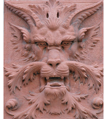 gargoyles and grotesques. This grotesque combines images