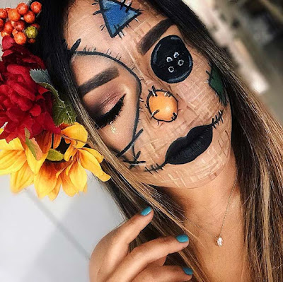 ll notice such a large amount of superb concepts from vampires to ghosts and shuddery moti 22+ Latest Scarecrow Halloween Makeup Ideas To Copy In 2019