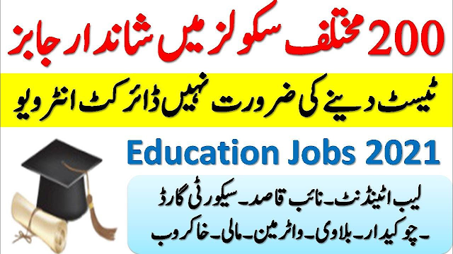 School Education Department Jobs 2021 Apply Now