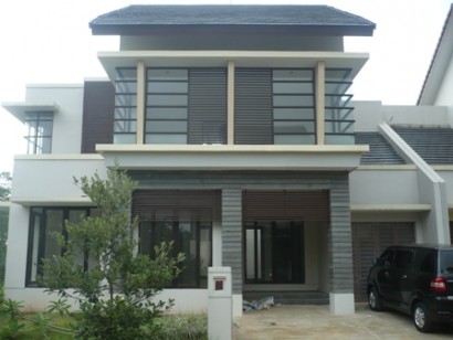 Model rumah minimalis 2 lantai tampak depan