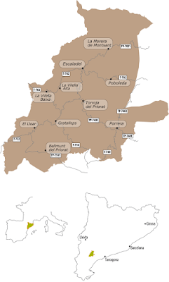 Mapa de Situación DOQ Priorat