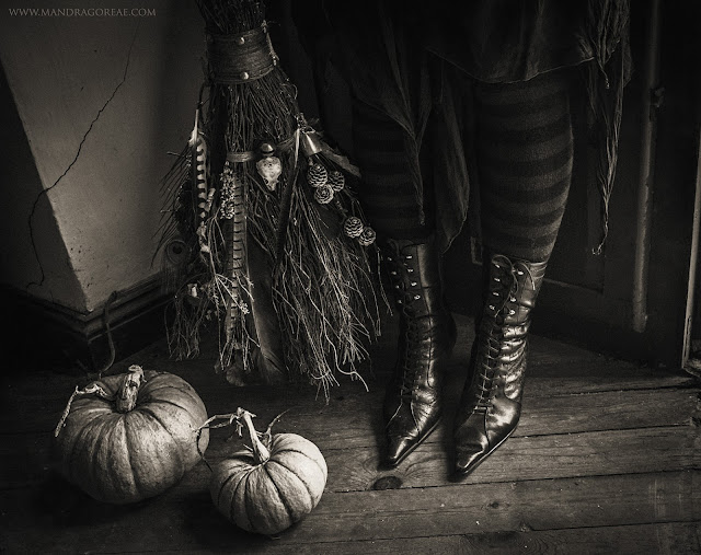 Witch Boots & Broomstick, Besom Broom by Aker Dantzaria, Victoria Francés