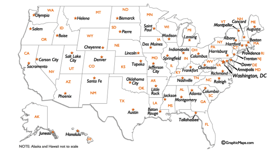 27 Us State Abbreviations Map - Maps Online For You