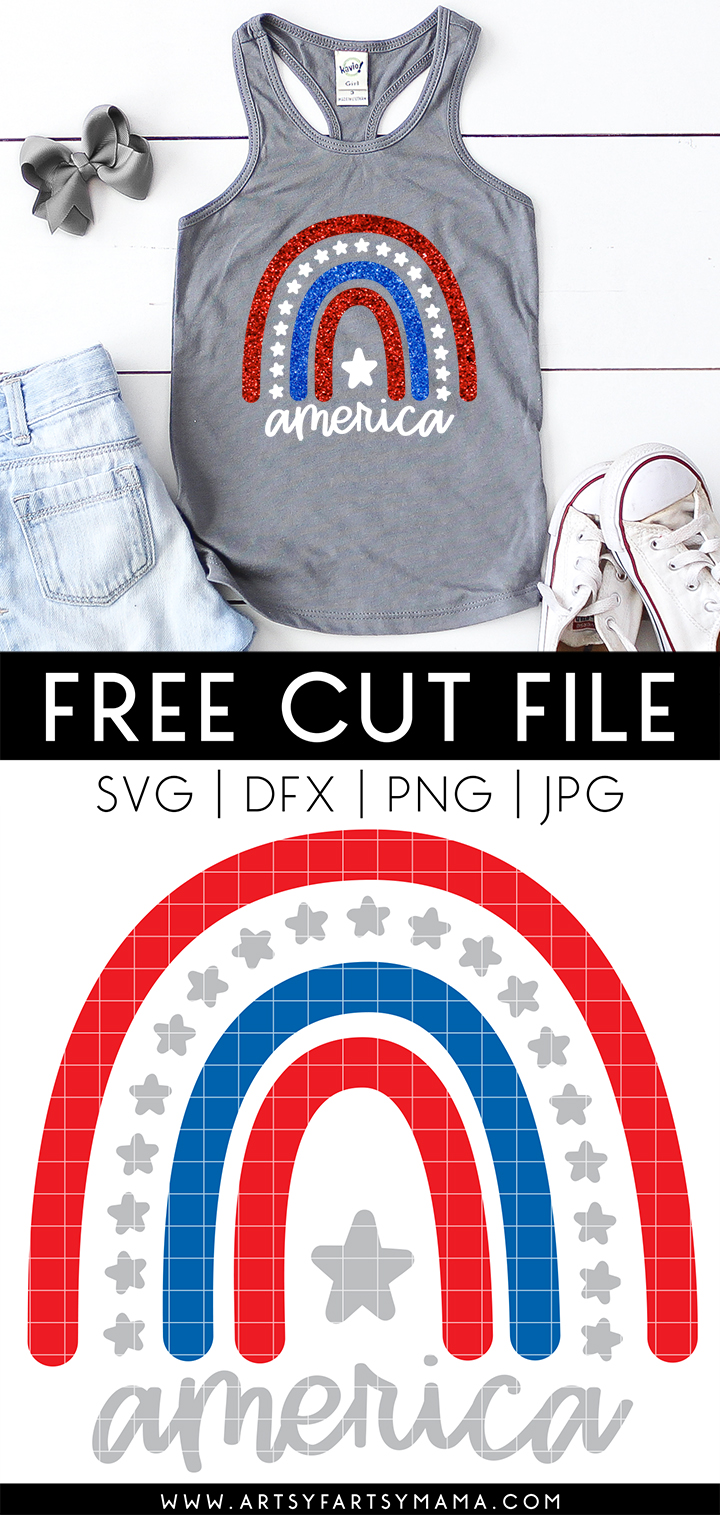 America 4th of July Shirt with Free Cut File