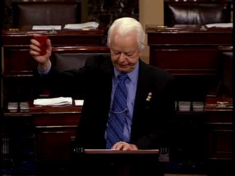The late West Virginia Senator and his trusty pocket Constitution
