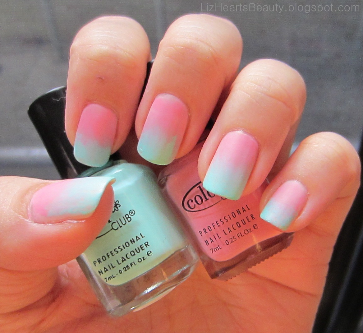 Cotton candy nails