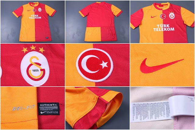 Jersey Grade Ori Galatasaray Home Official 2013-2014