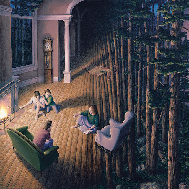 Robert Gonsalves, ilusiones ópticas, pintura