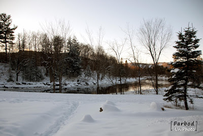 Rivière du Nord in winter