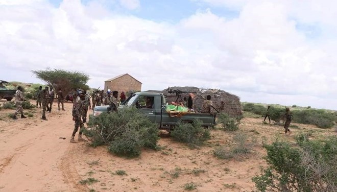The Somali army expels Al-Shabaab fighters from an area in Mudug region