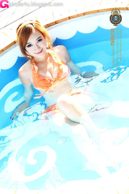 Sun-Xin-Ya-Orange-Bikini-04-very cute asian girl-girlcute4u.blogspot.com