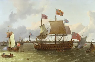 La Britannia en Rotterdam de Ludolf Backhuysen